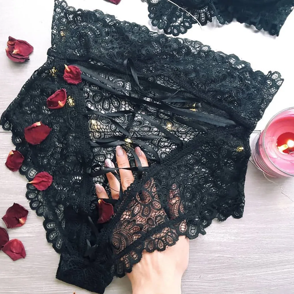 Сексуальное женское белье Шелковое кружево повседневное свободное однотонное