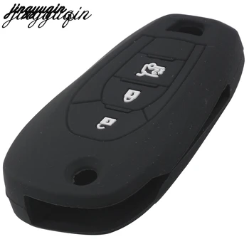 

jingyuqin 50x Silicone Car Key Cover FOB Case For Chevrolet Chevy Cruze 2016 2017 Flip Remote Key Case Jacket