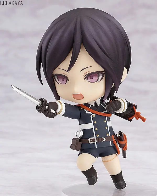 10 см Touken Ranbu Online Nendoroid 594 Yagen Toushirou Mini Q версия модели ПВХ Сменные бои Япония аниме фигурка куклы