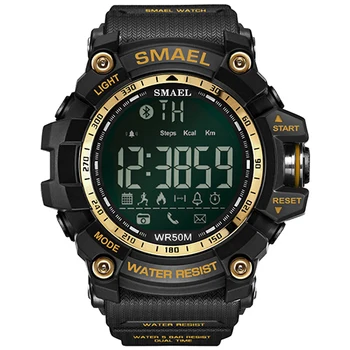 

Fashion Mens Watches SMAEL Brand Army Green Waterproof Large Dial LED Relogio Masculino Men Digital Sport Watch Erkek Izle