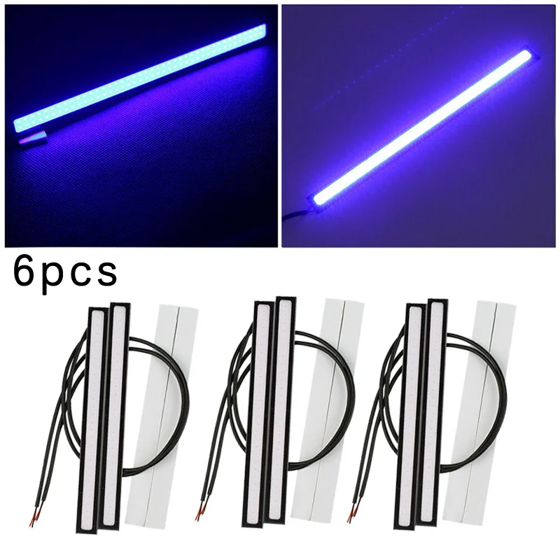 

6pcs Universal Daytime Running Light COB DRL LED Car Lamp External Lights Auto Waterproof Car Styling Led DRL Lamp