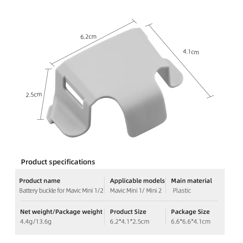 Battery Buckle for DJI Mavic Mini 2/Mini 1 Drone Protective Guard Drone Flight Battery Anti-loose Fixer Anti-slip Clip Holder