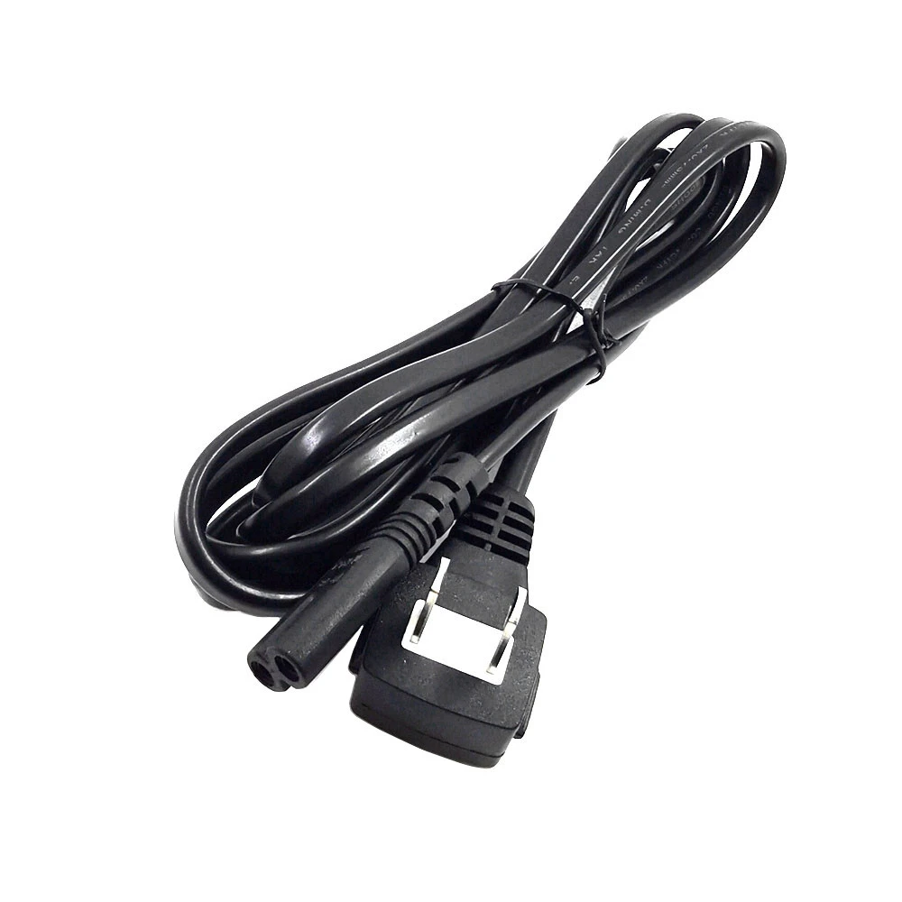 2m Шнур электропитания ТВ PSE Jet сертифицирован, вниз угол NEMA 1-15P к IEC320 C7 2 зубец удлинитель для Le tv TCL, 1 м/1,5 м/2 м/3 м - Цвет: 2m