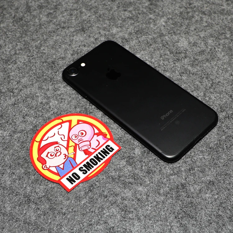 GalonDeco G040 No Smoking Indoors Warning Stickers Car Interior Cartoon 3M Waterproof Stickers and Decals