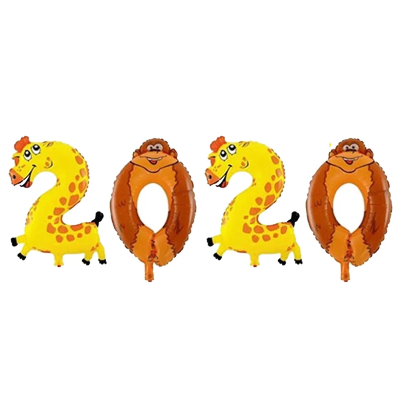 Navida новогодний набор воздушных шаров из золотой фольги с цифрами и надписью «Happy new year», декор в канун, украшение для рождественской вечеринки - Цвет: 4pcs 16inch