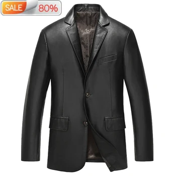 

Genuine Jacket Men Spring Autumn Real Sheepskin Coat Blazer Leather Jackets and Coats 2020 61Z6609 B22413