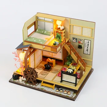 

DIY Creative Handmade Theme Wooden Cabin Assembly Building Model Toy Set With Light And Music - Karuizawa Forest Holiday