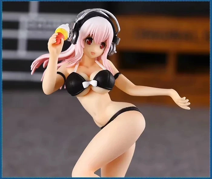 Мультяшный аниме волна 2 поколения вода с коробкой сексуальный черный купальник