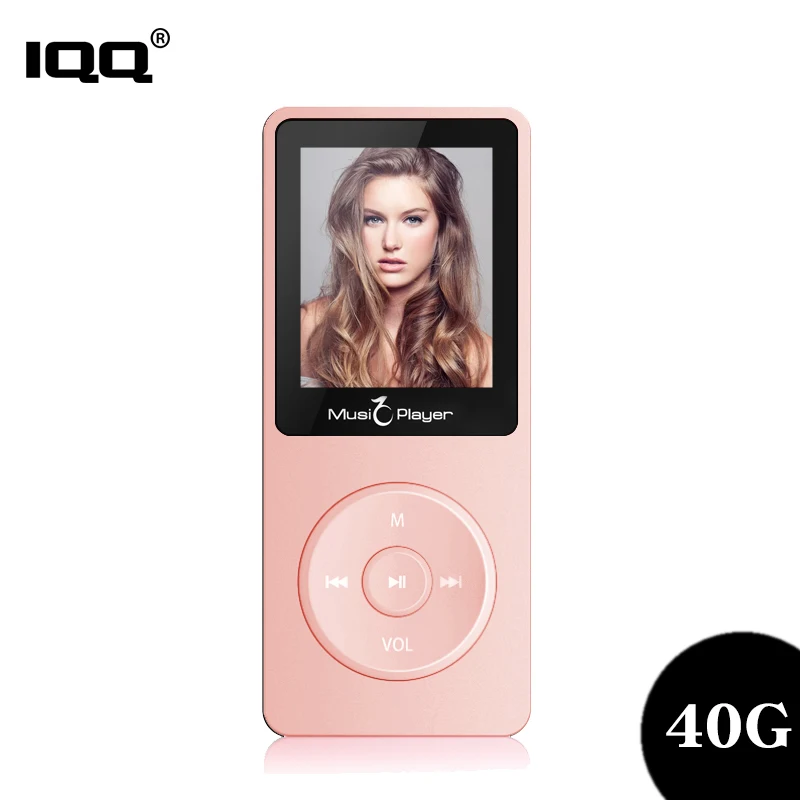 Mp3 плеер IQQ T02 ультратонкий со встроенной памятью 40 ГБ и динамиками с функцией