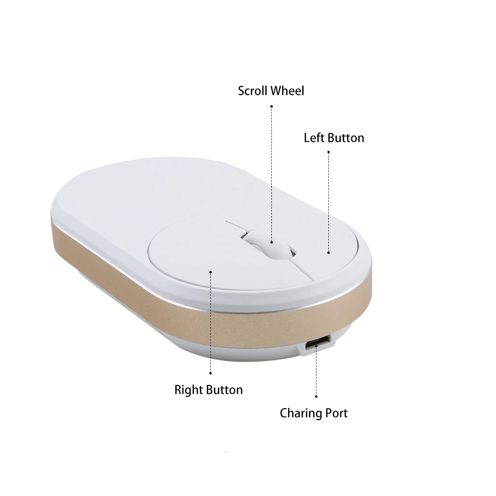 Беспроводная мышь Bluetooth компьютерная мышь Bluetooth 5,0/3,0+ 2,4G три режима Mause Бесшумная перезаряжаемая эргономичная мышь для ПК ноутбука