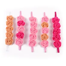 Стиль для детей, повязка на голову, аксессуары для волос Венок 5 потратить повязка на голову; детская яркая пляжная гирлянда Аксессуары цветочного бутона резинки для волос