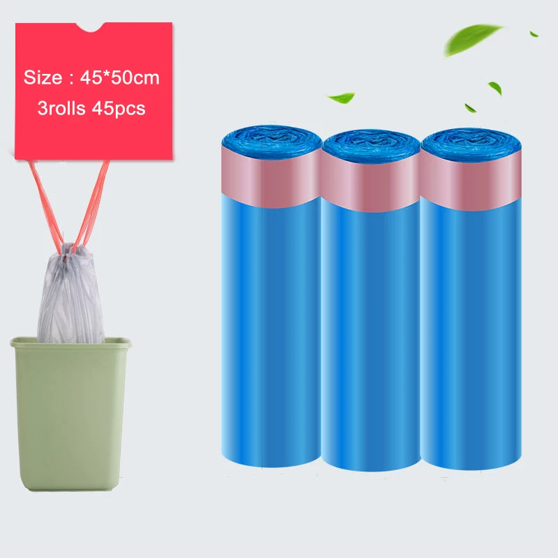 3 Rolls Garbage Bag Thicken Disposable Trash Pouch For Kitchen Trash Can  Home Waste Bins Pet Trash Bags Portable Garbage Bags - AliExpress