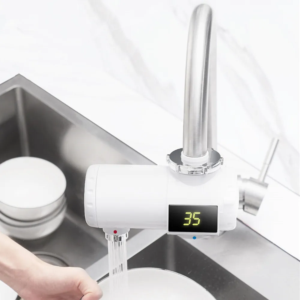 220V 3000W LED Display Electric Hot Water Heater Faucet Sadoun.com
