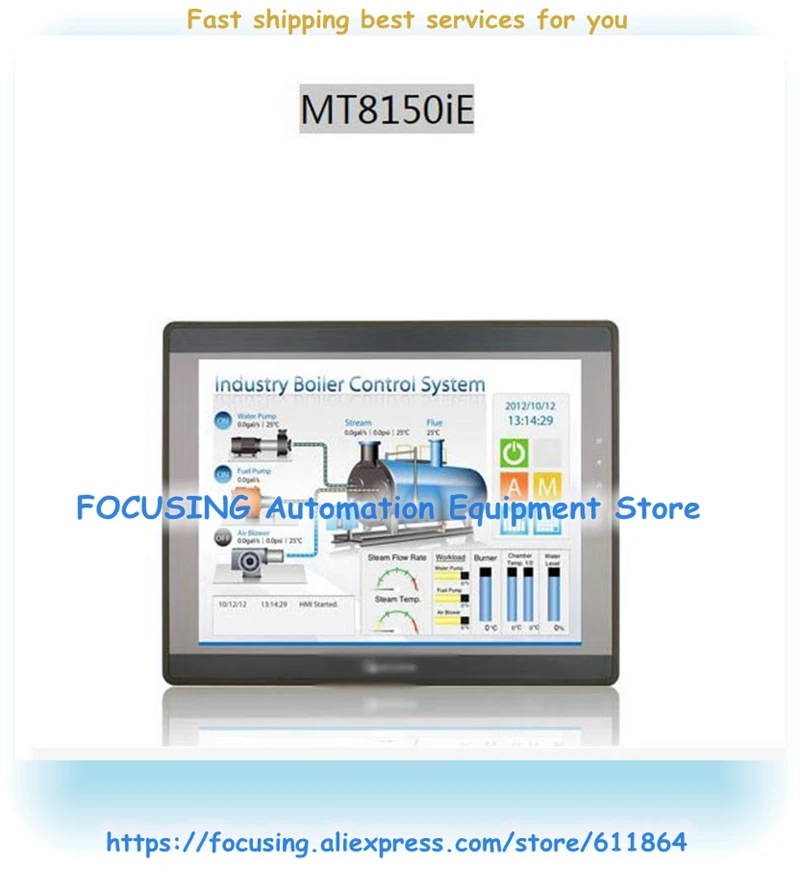 

Orignal In Box For 15 Inch Touch Screen HMI MT8150ie Programming Cable And Software Replace MT8150I