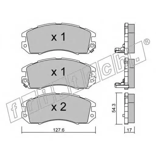 Колодки тормозные дисковые передние SUBARU IMPREZA 93- LEGAS fri