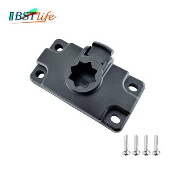 풍선 카약 낚싯대 홀더 마운트 베이스 보트 해양 바다 카누 지지 홀더 폴 랙 낚시 태클 로드 액세서리 나사 포함