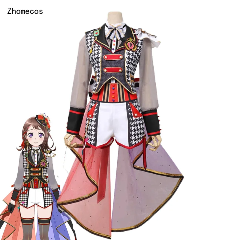 Zhomecos Amine BanG Dream poppin вечерние костюмы для косплея Toyama Kasumi Ichigaya Arisa полный комплект