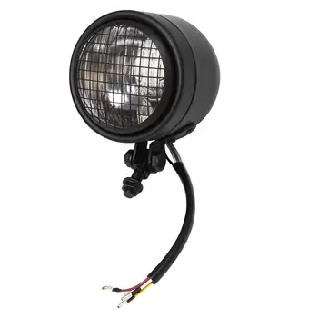 

3.5'' Motorcycle Bike Vintage Custom Grill Headlight Fog Light 12V 35W Front Lamp for Street Fighter Cafe Racer Bobber Chopper