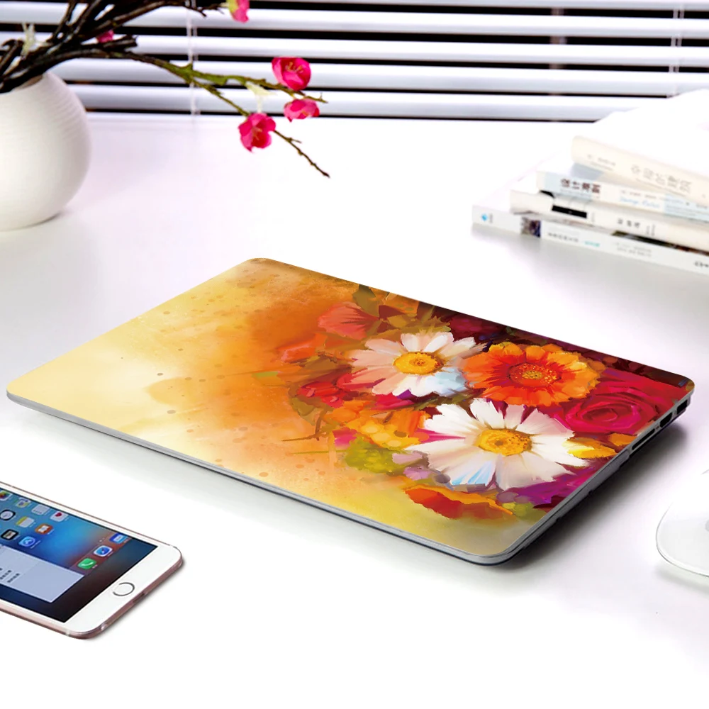 Чехол для ноутбука MacBook Air 11 13 дюймов A1466 A1932 Pro 12 13 15 retina A1502 A1706 A1708 A1989 A2159 чехол с цветочным рисунком
