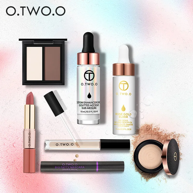 

New Arrival O.TWO.O Makeup Set Multi-function Makeup Set One Bag Multi-purpose Make-up Bag Beauty Make-up Seven-piece Set