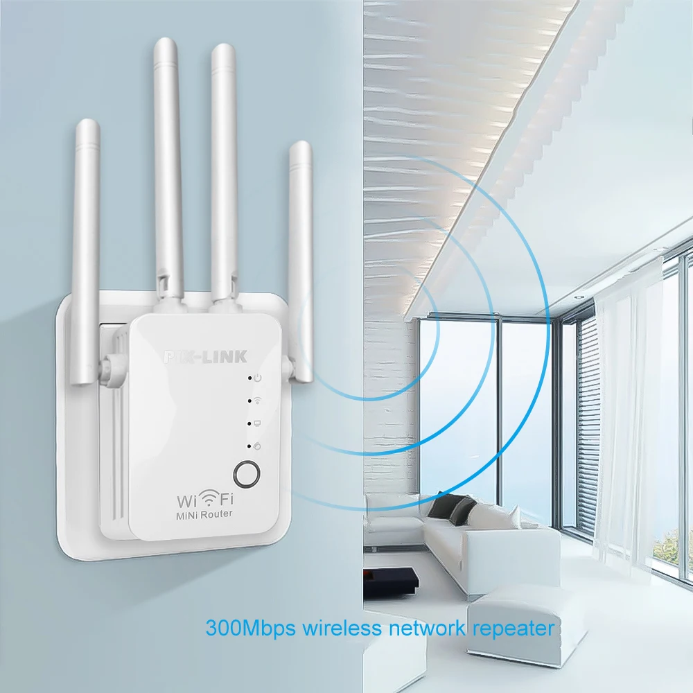 2.4G WiFi Repeater Tốc Độ 300Mbps Bộ Khuếch Đại Tín Hiệu Dài Phạm Vi Mở Rộng Với Ăng-ten Bên Ngoài Wi Fi Tăng Áp internet signal amplifier best buy
