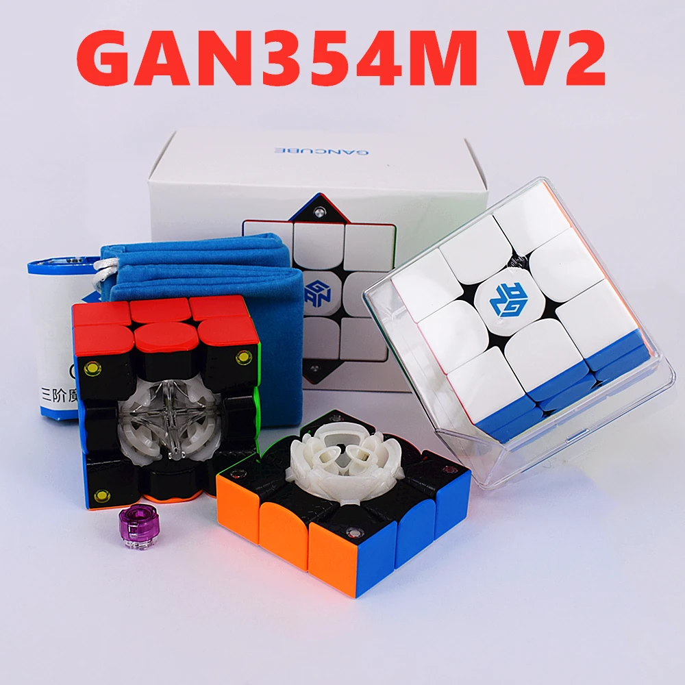 Магнитный магический куб GAN354M V2 3x3x3 gans cube GAN354 M v2 скоростной GAN 354 3x3 cubo magico