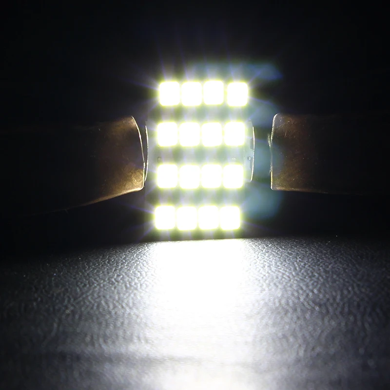 Автомобильный Стайлинг 16SMD Автомобильный свет номерного знака 31 мм 3528 Автомобильный свет купол свет чтения автомобиля свет источник света