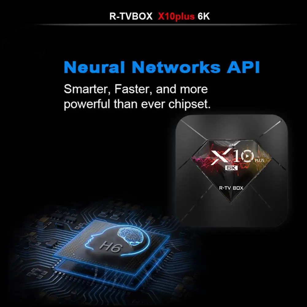 Set Top Box Android 9.0 smart Box Allwinner H6 2.4G box ROM USB WiFi 3.0 +32/64GB 6K smart 4GB H.265 media RAM G6V7