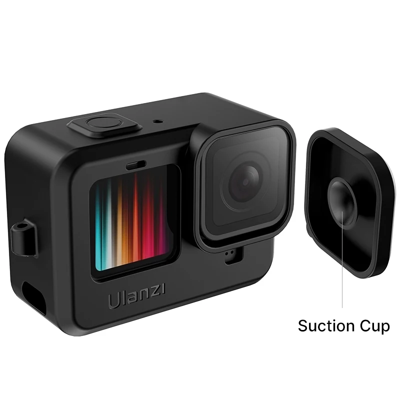 

Ulanzi G9-1 GoPro 9 Silicone Case for GoPro hero 9 black Protection Case Vlog Frame Mic Audio Adapter Action Camera Accessories