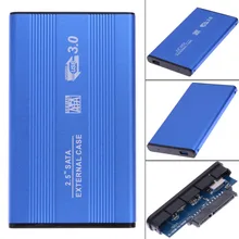 SATA Hard Drive Enclosure USB 3.0 SATA 2.5 "นิ้วภายนอก HD HDD Enclosure ฮาร์ดดิสก์ไดรฟ์อลูมิเนียมกล่อง(China)