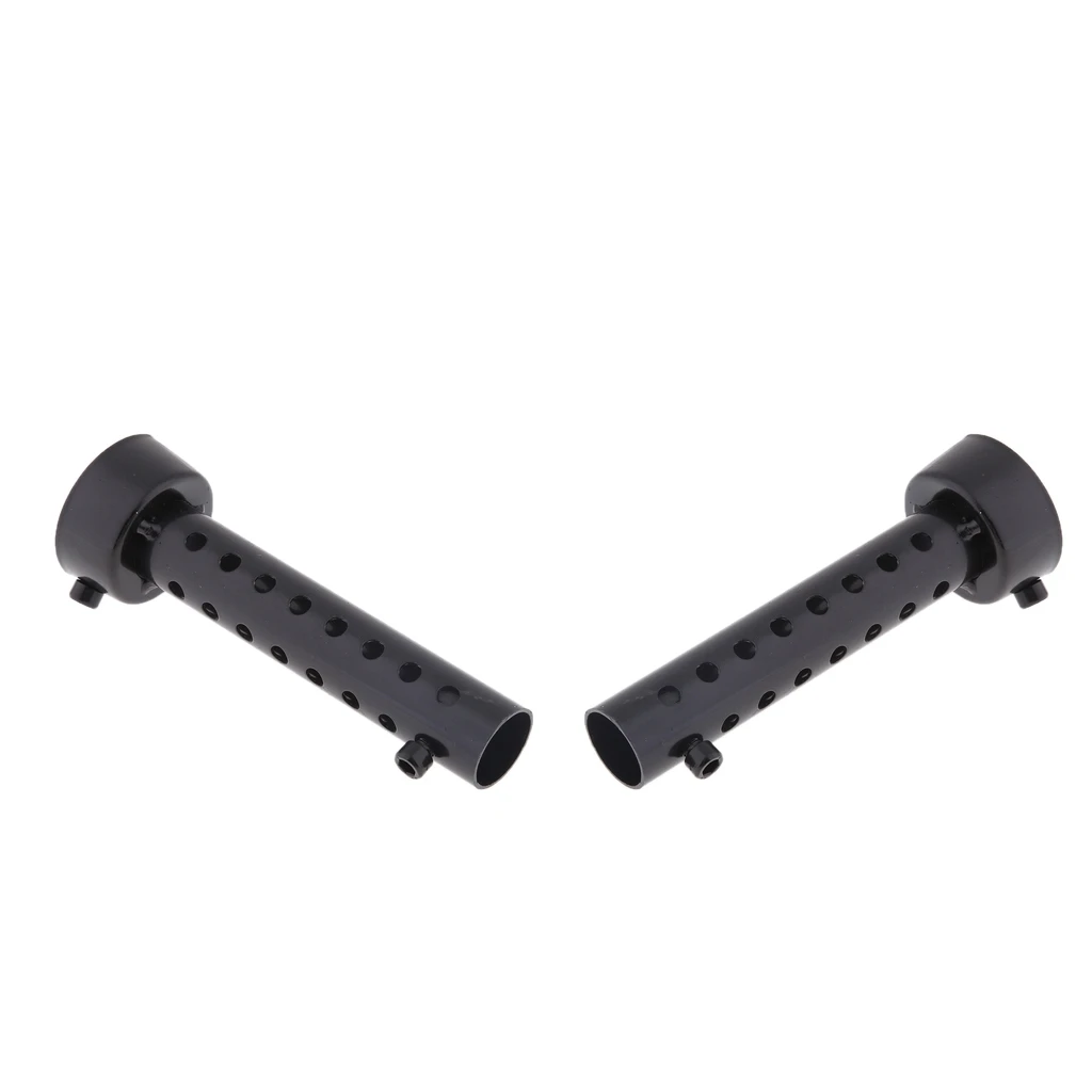Pair 45mm Black Motorcycle Exhaust Muffler Insert Baffle Can Removable Universal
