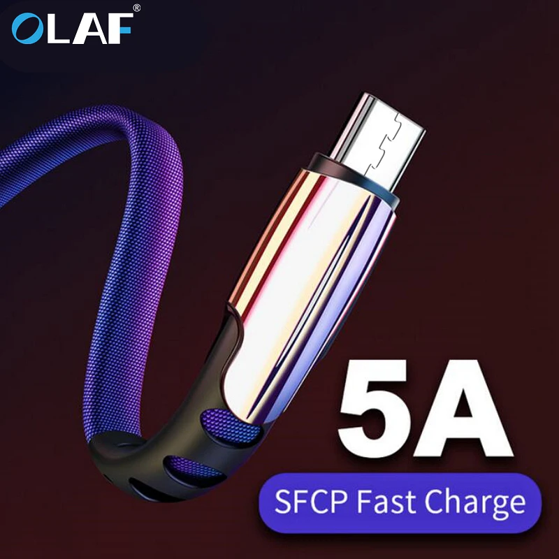 Micro USB Cable 5A Fast Charging USB Sync Data Mobile Phone Adapter Charger Cable For Samsung Xiaomi Sony HTC LG Android Cables