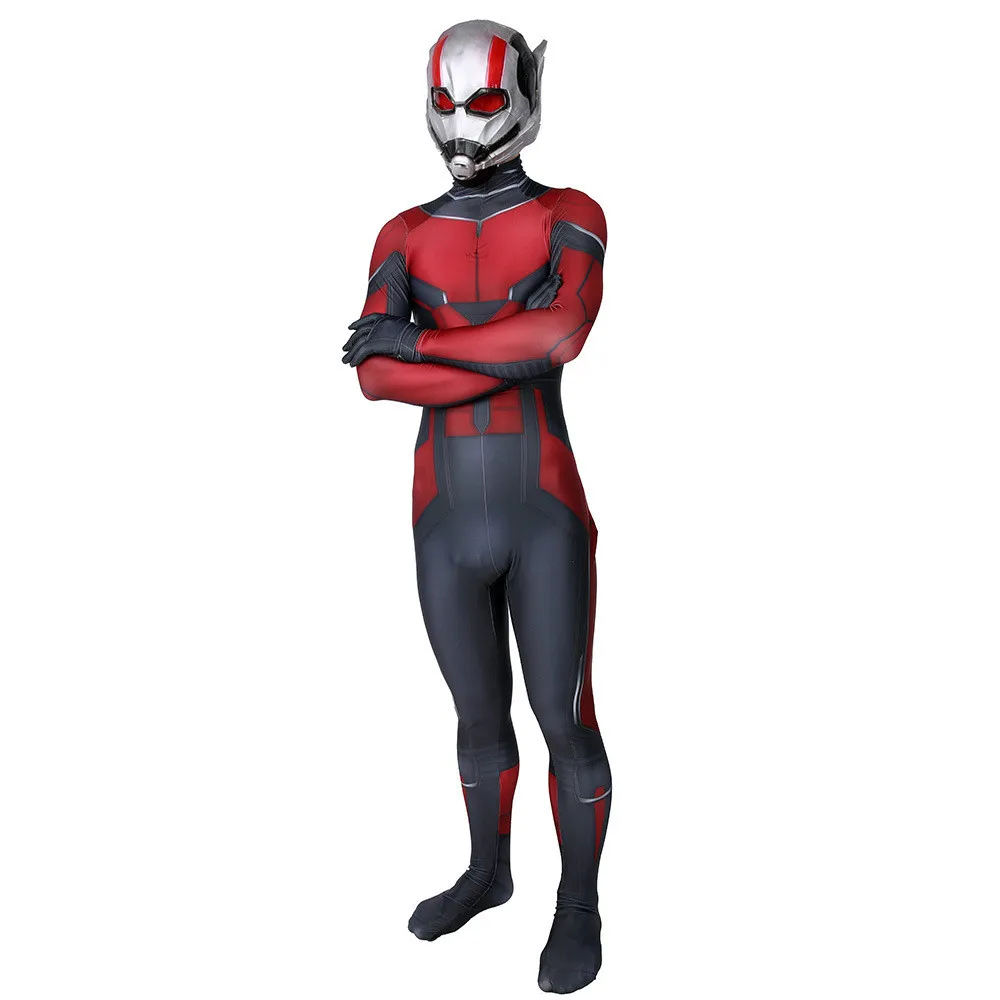 Черный Детский комбинезон для взрослых, Облегающий комбинезон Zentai, муравей и вазы, муравей, мужской костюм для косплея, костюм на Хэллоуин - Цвет: Черный