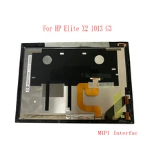 Tela lcd para laptop hp elite x2 13.0 g3 b130kan1.0, 1013 polegadas, com luz led, digitalizador, montagem com moldura 1920*1280, interface mipi