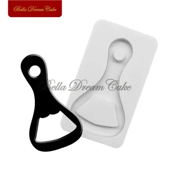 

Bottle Opener Keychains Silicone Mold DIY Handmade Pendant Clay Resin Mould Glitter Epoxy Mould Cake Decorating Tools Bakeware