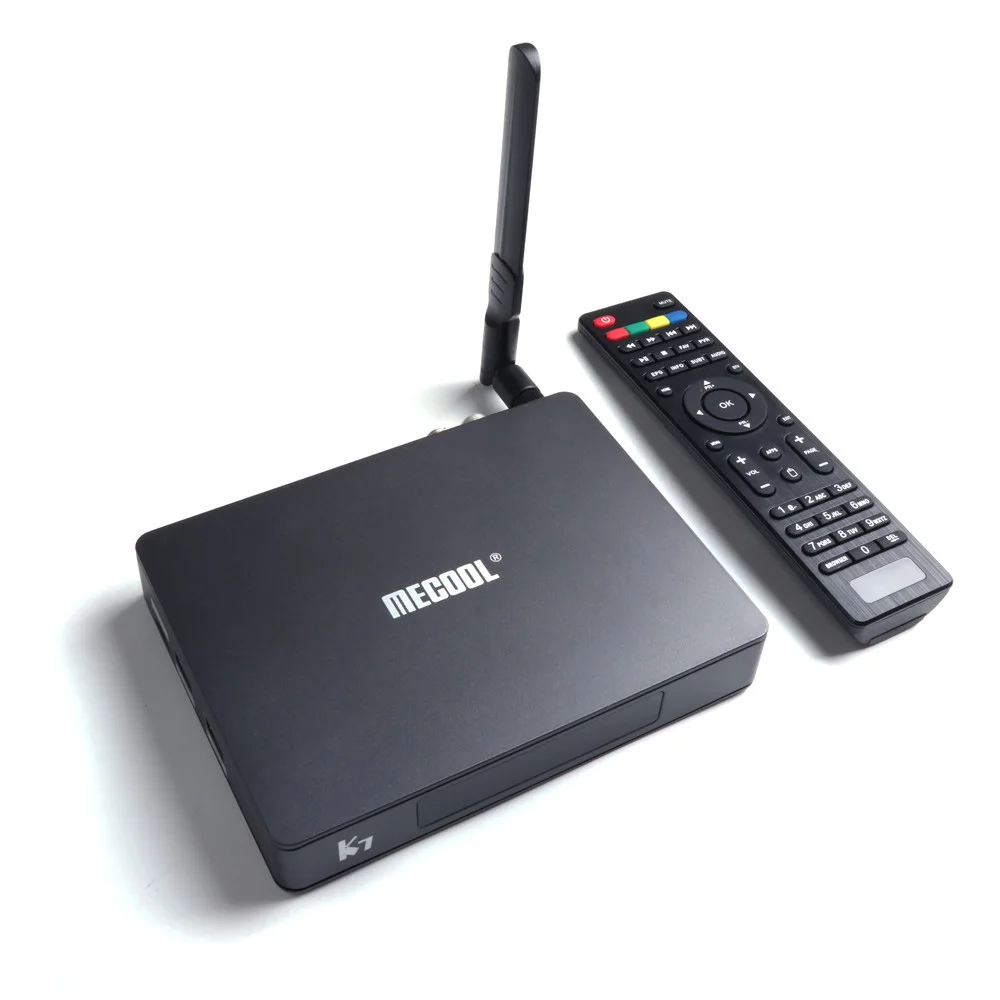 MECOOL K7 K6 DVB S2- T2- C Android 7.0 TV Box 2GB RAM 16GB ROM Quad core 2.4G+ 5G WiFi USB3.0 100Mbps 4K Media Player