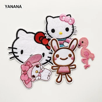 

5 PCS Patch for Clothing Iron on Embroidered Sewing Applique Cute Sew On Fabric Badge DIY Apparel Accessories
