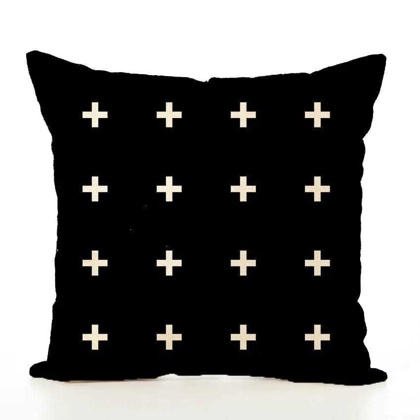 Набор геометрических подушек, креативная Простая Офисная льняная Наволочка на заказ, Современная наволочка - Цвет: 11