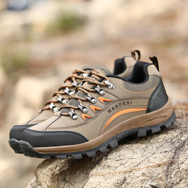 

Men Hiking Shoes Man Sport Shoes Outdoor Jogging Male Trekking Sneakers Non-slip Wear-resistant Travel Shoes