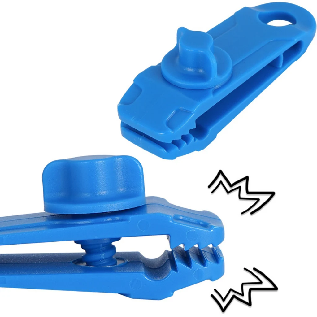 Heavy Duty Camping Tarp Clips Tent Awning Clamps Guyline Fastener Durable Lightweight Portable Outdoor Camping Accessories