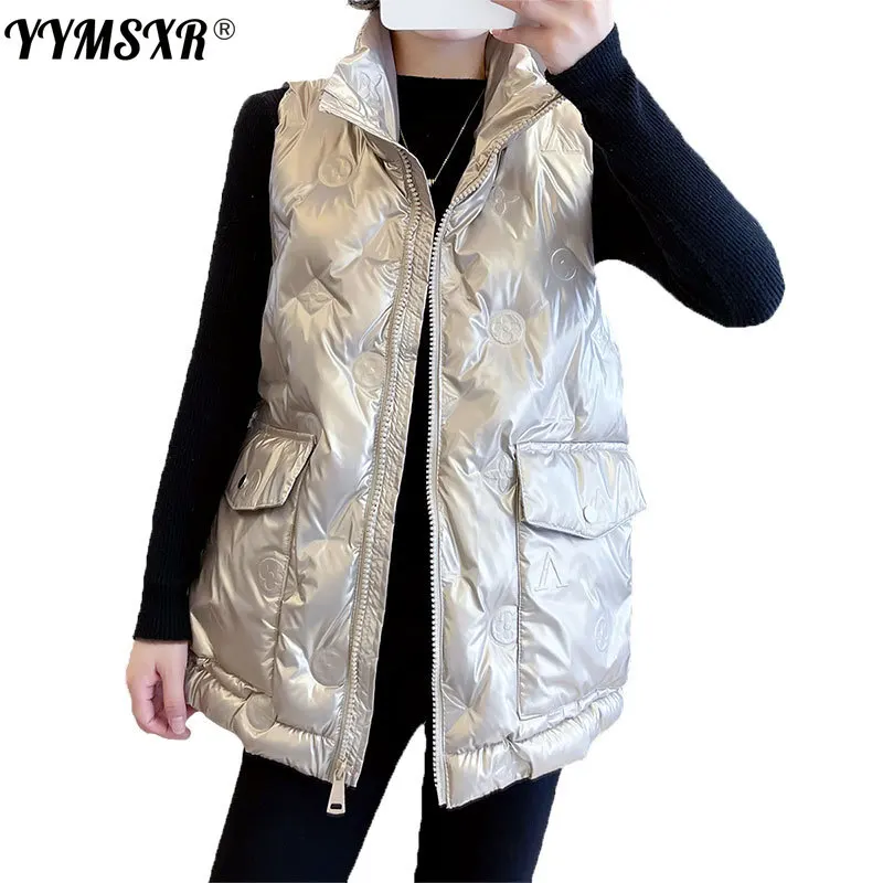 Зимняя женская хлопковая одежда 2021 осень/зима свободная Глянцевая модная