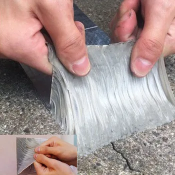 

Aluminum Foil Adhesive Tape Waterproof Duct Tape Super Repair Crack Thicken Butyl Waterproof Tape Home Renovation Tools