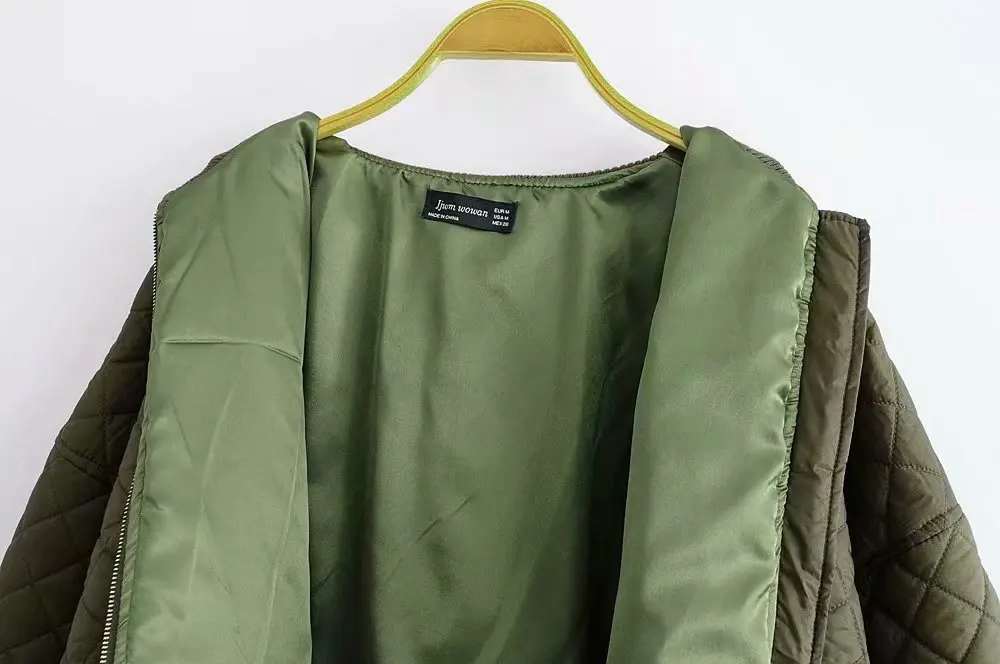 

Europe And America Fall And Winter Clothes New Style Loose And Plus-sized Thin Padded Flight Jacket Cotton Overcoat WOMEN'S Dres