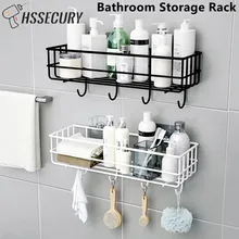 Wall Mounted Bathroom Shelf Shampoo Holder Storage Rack Bath Shampoo Holder WC Organizer With Suction Bath Rack Home Accessories