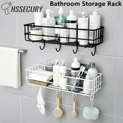 Wall Mounted Bathroom Shelf Shampoo Holder Storage Rack Bath Shampoo Holder WC Organizer With Suction Bath Rack Home Accessories