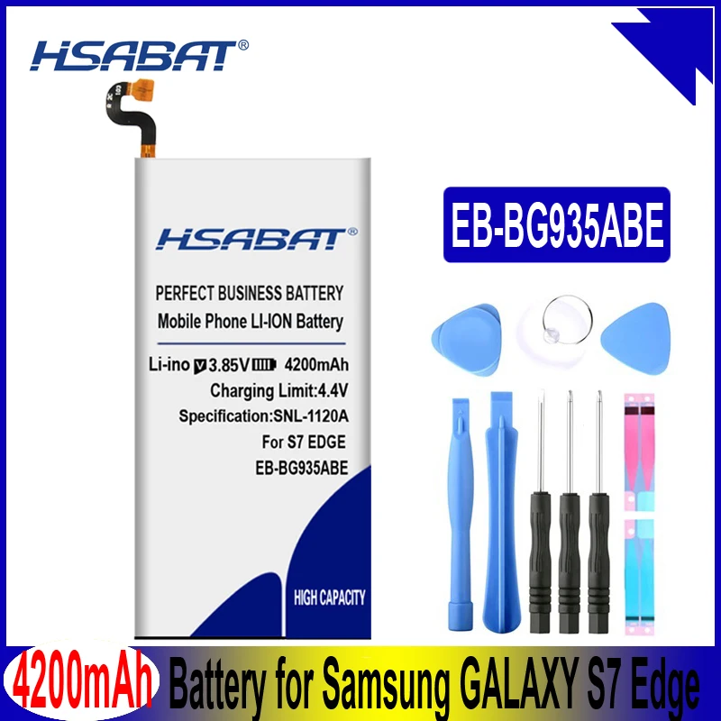 HSABAT 4200 мА/ч, EB-BG935ABE Батарея для samsung GALAXY S7 край G9350 G935F G935 G935FD G935W8 SM-G935F