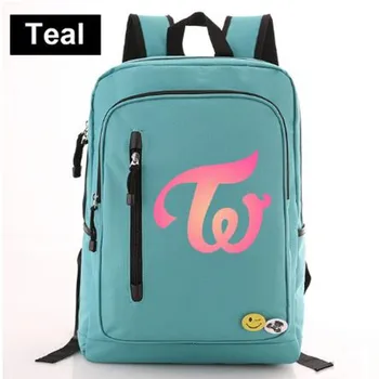 

Twice Yes Korean Band Backpack Bag Zipper Pocket Bag Men Women BookBag Student School Travel Laptop Bag Mochila Badge