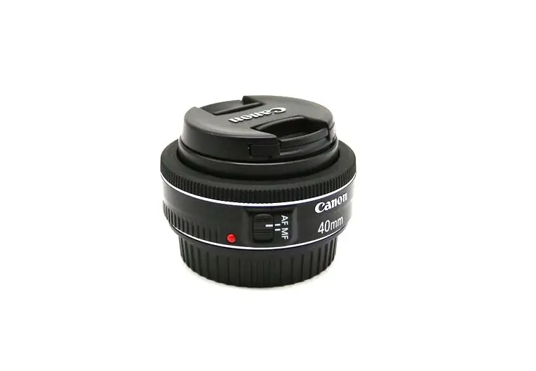 USED Canon EF 40mm f/2.8 STM Lens with UVback and front case