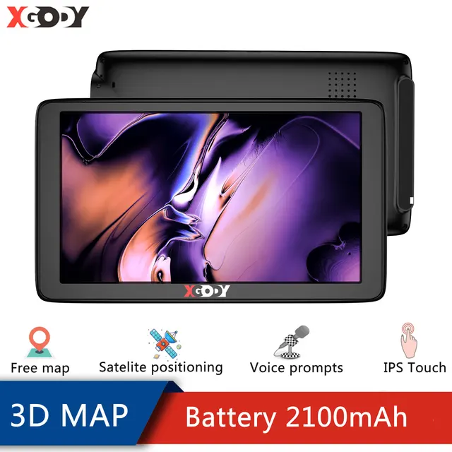 $US $58.14 Xgody Car GPS Navigation 7 Inch Touch Screen GPS Navigator Truck Sunshade Sat Nav 256M+8G 2020 America Europe Map GPS Navigators