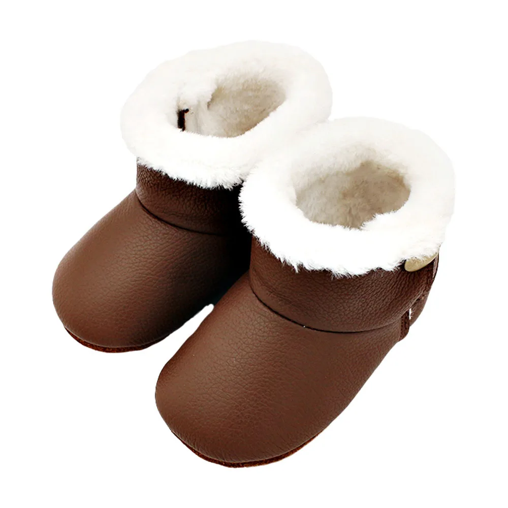 Winter Baby Boys Girls Shoes Baby Snow Boots Winter Half Boots Infant Kids New Hard Bottom Shoes Toddler Boots